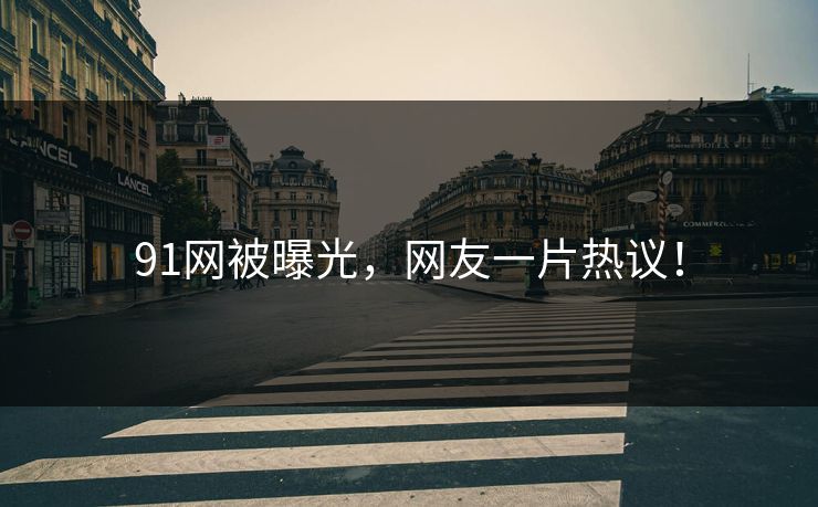 91网被曝光，网友一片热议！