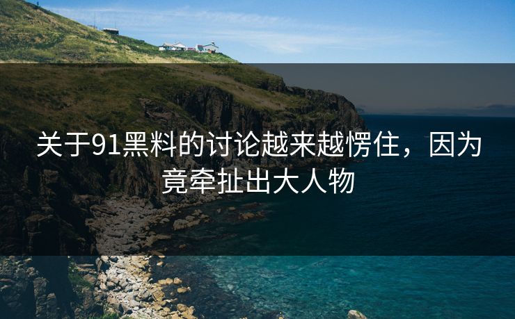 关于91黑料的讨论越来越愣住，因为竟牵扯出大人物