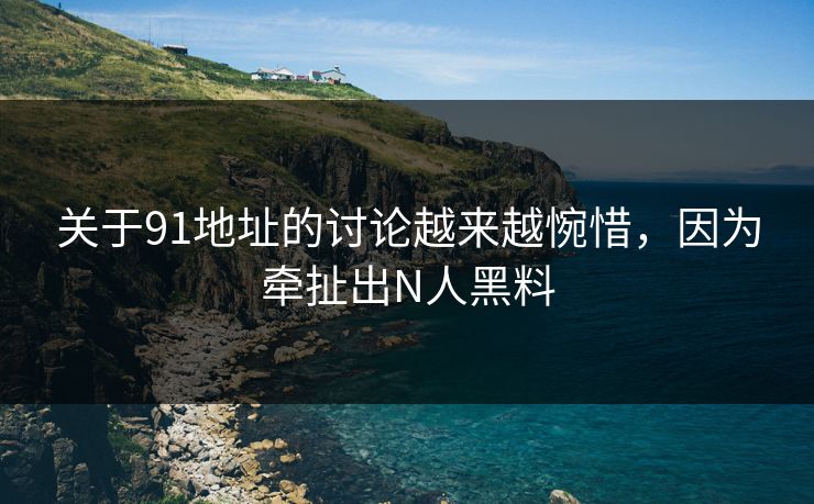 关于91地址的讨论越来越惋惜，因为牵扯出N人黑料